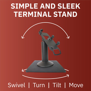 First Data RP10 Freestanding Swivel Stand with Square Plate
