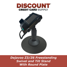 Load image into Gallery viewer, Dejavoo Z3/Z6 Freestanding Swivel and Tilt Stand with Round Plate

