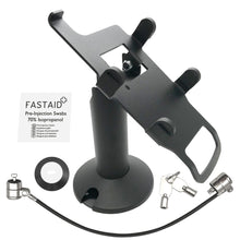 Load image into Gallery viewer, Verifone Vx805 Swivel and Tilt Stand with Device to Stand Security Tether Lock, Two Keys 8&quot;
