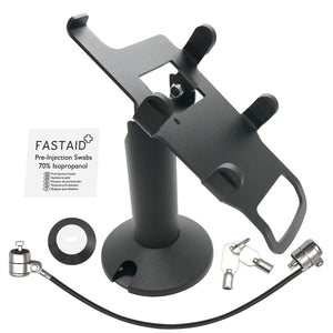 Vx805 Swivel and Tilt Stand with Device to Stand Security Tether Lock, Two Keys 8"