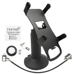 PAX A80 Swivel and Tilt Stand with Device to Stand Security Tether Lock, Two Keys 8"