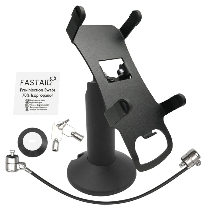 PAX A80 Swivel and Tilt Stand with Device to Stand Security Tether Lock, Two Keys 8