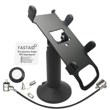 Load image into Gallery viewer, PAX S300 &amp; PAX SP30 Swivel and Tilt Stand with Device to Stand Security Tether Lock, Two Keys 8&quot;
