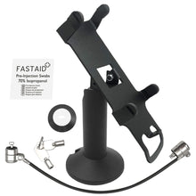 Load image into Gallery viewer, PAX S80 Swivel and Tilt Stand and Device to Stand Security Tether Lock, Two Keys 8&quot;
