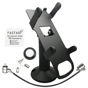 First Data FD150 Swivel and Tilt Stand with Device to Stand Security Tether Lock, Two Keys 8"