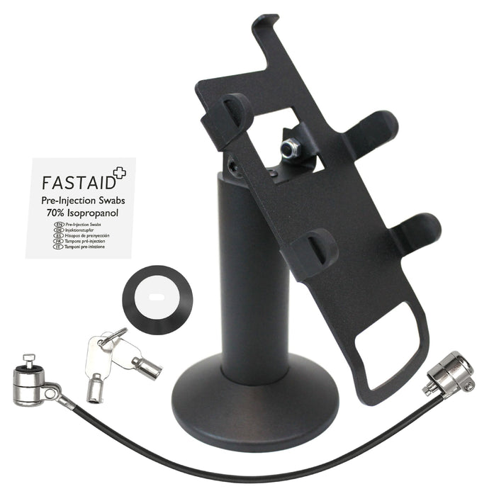 First Data FD35 & Clover FD40 Swivel and Tilt Stand with Device to Stand Security Tether Lock, Two Keys 8