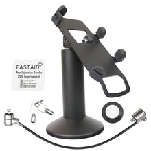 Load image into Gallery viewer, First Data RP10 Swivel and Tilt Stand with Device to Stand Security Tether Lock, Two Keys 8&quot;
