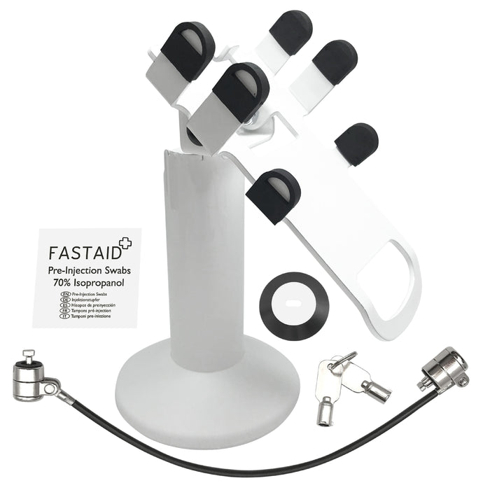 Clover Flex Swivel and Tilt Stand with Device to Stand Security Tether Lock, Two Keys 8