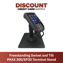 Load image into Gallery viewer, PAX S300 &amp; PAX SP30 Freestanding Swivel and Tilt Stand with Square Plate
