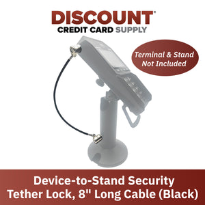 Device to Stand Security Tether Lock , Two Keys 8"
