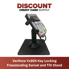 Load image into Gallery viewer, Verifone VX805 Freestanding Swivel and Tilt Stand with Key Locking Mechanism
