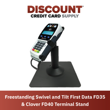 Load image into Gallery viewer, First Data FD-35 &amp; Clover FD-40 Freestanding Swivel and Tilt Stand
