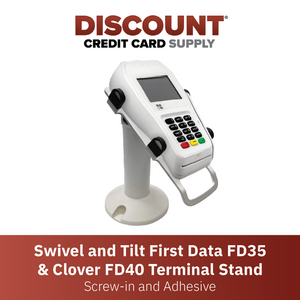 First Data FD35 & Clover FD40 Swivel and Tilt Stand (White)