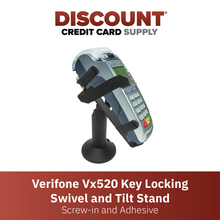 Load image into Gallery viewer, Verifone Vx520 Swivel and Tilt Stand with Key Locking Mechanism
