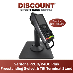 Verifone V200C and V200C Plus Freestanding Swivel and Tilt Stand with Square Plate