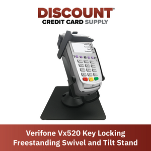 Verifone Vx520 Freestanding Swivel and Tilt Stand with Key Locking Mechanism