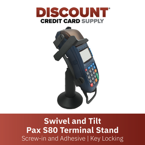 PAX S80 Swivel and Tilt Stand Key Locking Mechanism