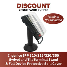 Load image into Gallery viewer, Ingenico IPP 310 / 320 / 350 Swivel and Tilt Stand and Spill Cover
