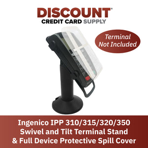Ingenico IPP 310 / 320 / 350 Swivel and Tilt Stand and Spill Cover