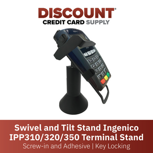Ingenico IPP 310 / 320 / 350 Swivel and Tilt Stand with Key Locking Mechanism