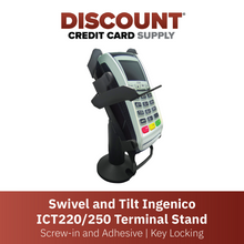Load image into Gallery viewer, Ingenico ICT 220 &amp; ICT 250 Swivel and Tilt Stand with Key Locking Mechanism

