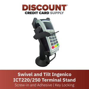 Ingenico ICT 220 & ICT 250 Swivel and Tilt Stand with Key Locking Mechanism