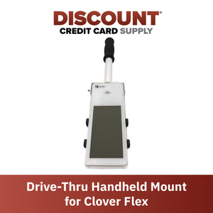 Clover Flex POS Drive-Thru Hand Held Mount (White)