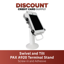 Load image into Gallery viewer, PAX A920 / A920 Pro Swivel and Tilt Stand (White)
