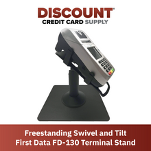 Load image into Gallery viewer, First Data FD130 / FD150 Freestanding Swivel and Tilt Stand
