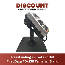 Load image into Gallery viewer, First Data FD130 &amp; FD150 Freestanding Swivel and Tilt Stand
