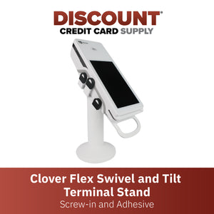 Clover Flex Screw Mounted Swivel and Tilt Stand (White)