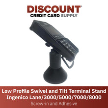 Load image into Gallery viewer, Ingenico Lane 3000 / 5000 / 7000 / 8000 Low Swivel and Tilt Stand
