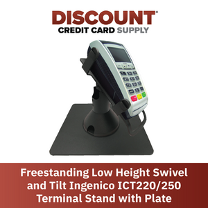Ingenico ICT 220 & ICT 250 Freestanding Low Swivel and Tilt Stand with Square Plate
