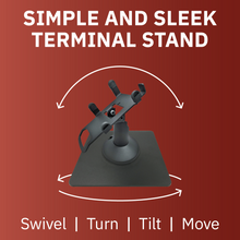 Load image into Gallery viewer, Castles VEGA3000 Freestanding Low Swivel and Tilt Touch Countertop Stand
