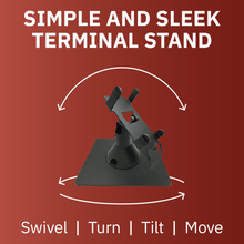 Load image into Gallery viewer, Ingenico ICT 220 &amp; ICT 250 Freestanding Low Swivel and Tilt Stand with Square Plate

