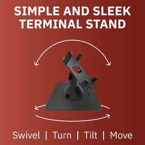 Ingenico ICT 220 & ICT 250 Freestanding Low Swivel and Tilt Stand with Square Plate