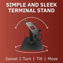Load image into Gallery viewer, PAX S300 &amp; PAX SP30 Freestanding Swivel and Tilt Stand with Square Plate

