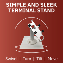 Load image into Gallery viewer, First Data FD35 / FD40 Freestanding Swivel and Tilt Stand (White)
