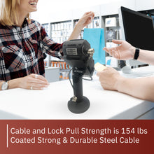 Load image into Gallery viewer, Device to Stand Security Tether Lock , Two Keys 8&quot;
