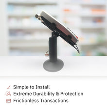 Load image into Gallery viewer, Verifone Vx805 Swivel and Tilt Stand with Device to Stand Security Tether Lock, Two Keys 8&quot;
