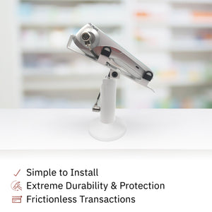 PAX A920 Swivel and Tilt Stand with Device to Stand Security Tether Lock, Two Keys 8"