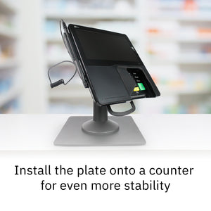 Freestanding Countertop Base Plate for Terminal and POS Equipment Stands