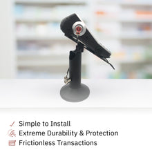 Load image into Gallery viewer, Verifone V400M Swivel and Tilt Stand and Device to Stand Security Tether Lock, Two Keys 8&quot;
