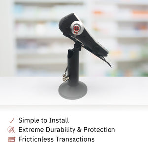 Verifone V400M Swivel and Tilt Stand and Device to Stand Security Tether Lock, Two Keys 8"