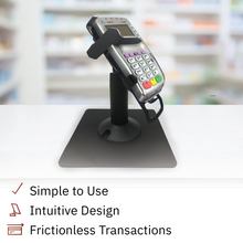 Load image into Gallery viewer, Verifone VX805 Freestanding Swivel and Tilt Stand with Key Locking Mechanism
