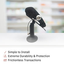 Load image into Gallery viewer, Ingenico ICT 220 &amp; ICT 250 Swivel and Tilt Stand with Device to Stand Security Tether Lock, Two Keys 8&quot;
