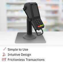 Load image into Gallery viewer, Verifone V200 &amp; Verifone V400 Freestanding Swivel and Tilt Stand with Square Plate
