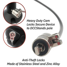 Load image into Gallery viewer, Device to Stand Security Tether Lock , Two Keys 8&quot;
