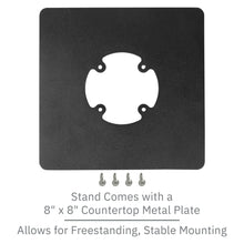 Load image into Gallery viewer, Ingenico Desk 1600 Freestanding Swivel and Tilt Stand with Square Plate
