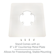 Load image into Gallery viewer, Clover Mini / Mini 3 Freestanding Swivel and Tilt Stand with Square Plate (White)
